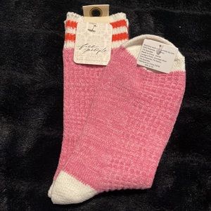 Free People Women's Jackson Cozy Socks - Pink-One Size Fits Most